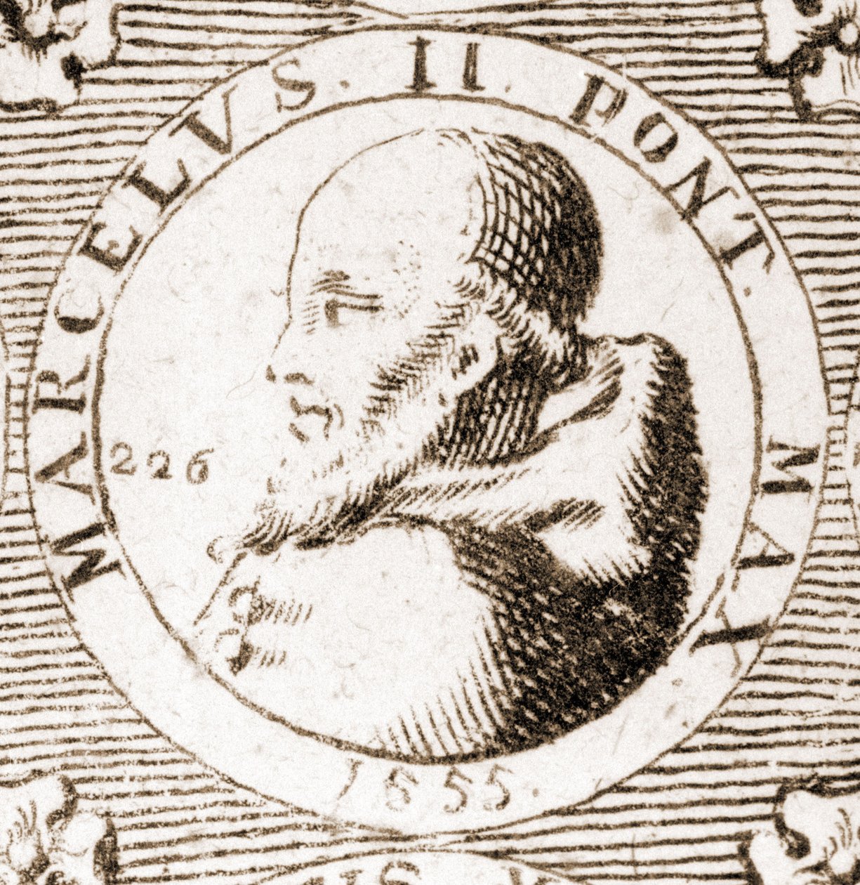 Portræt af Marcel II (1501 - 1555). af Unknown artist
