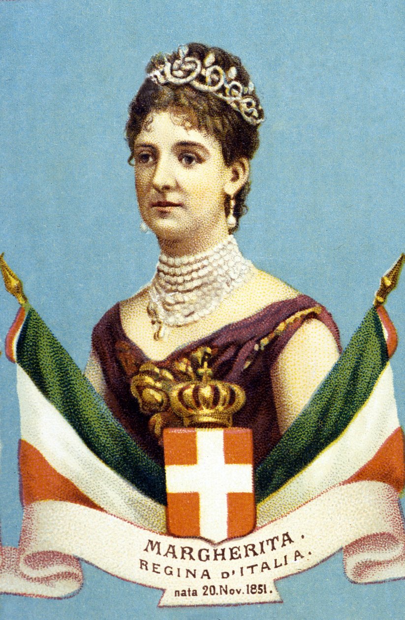Portræt af Margarita af Savoyen Genes (Margherita af Savoyen af Unknown artist