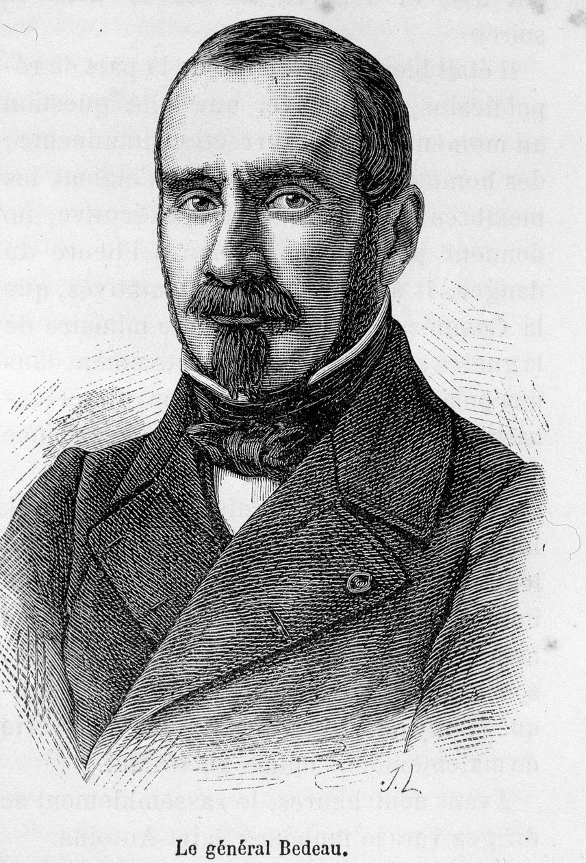 Portræt af Marie Alphonse Bedeau, fransk general (1804 - 1863). af Unknown artist