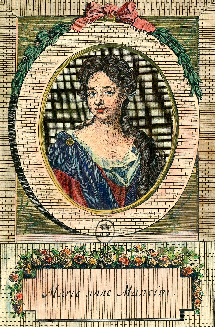 Portræt af Marie Anne Mancini af Unknown artist