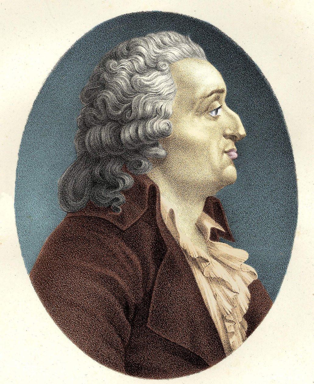 Portræt af Marie Jean Antoine Nicolas de Caritat, Marquis de Condorcet (1743 - 1794) af Unknown artist