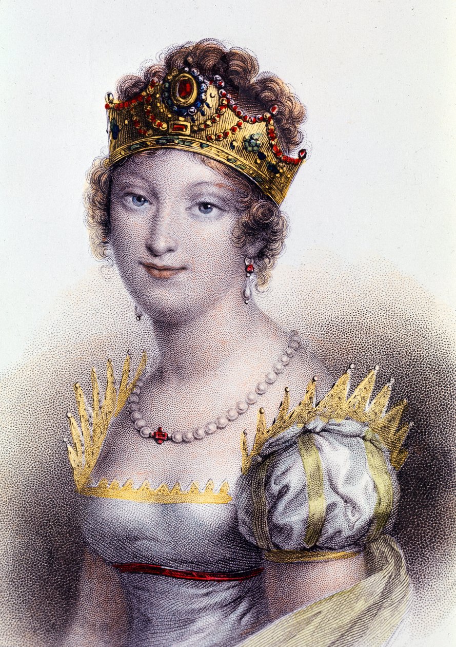 Portræt af Marie Louise, hertuginde af Parma, franskmændenes kejserinde (gravering af Unknown artist
