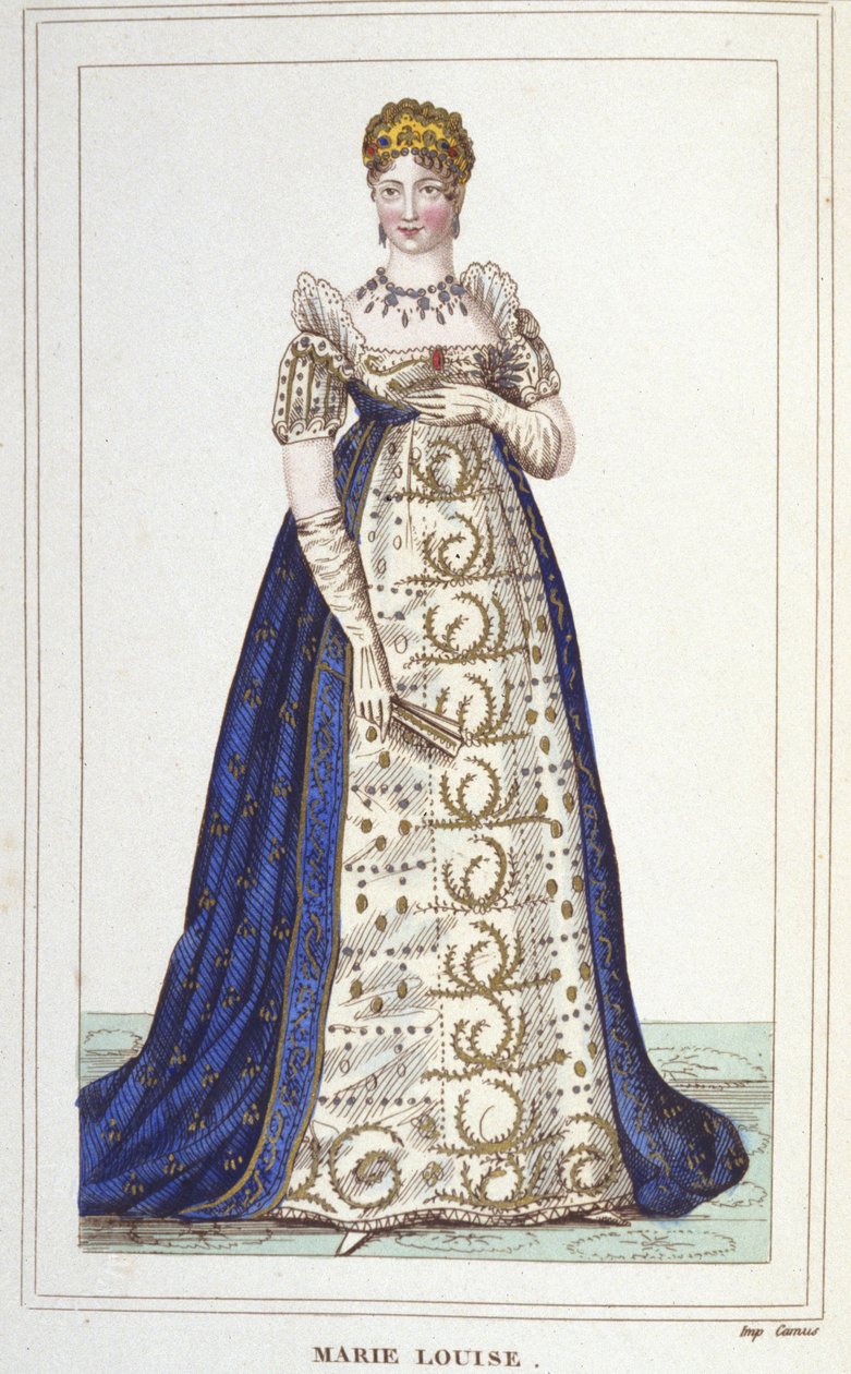 Portræt af Marie Louise af Habsburg Lorraine. Kejserinde af franskmændene (Wien af Unknown artist