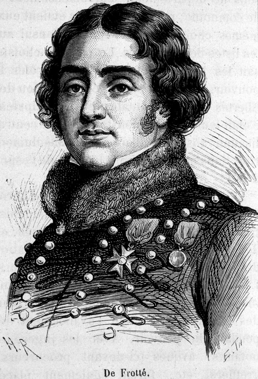 Portræt af Marie Pierre Louis, grev De Frotté (1755-1800), chef for det normanniske chouannerie, han blev skudt af Bonaparte. af Unknown artist