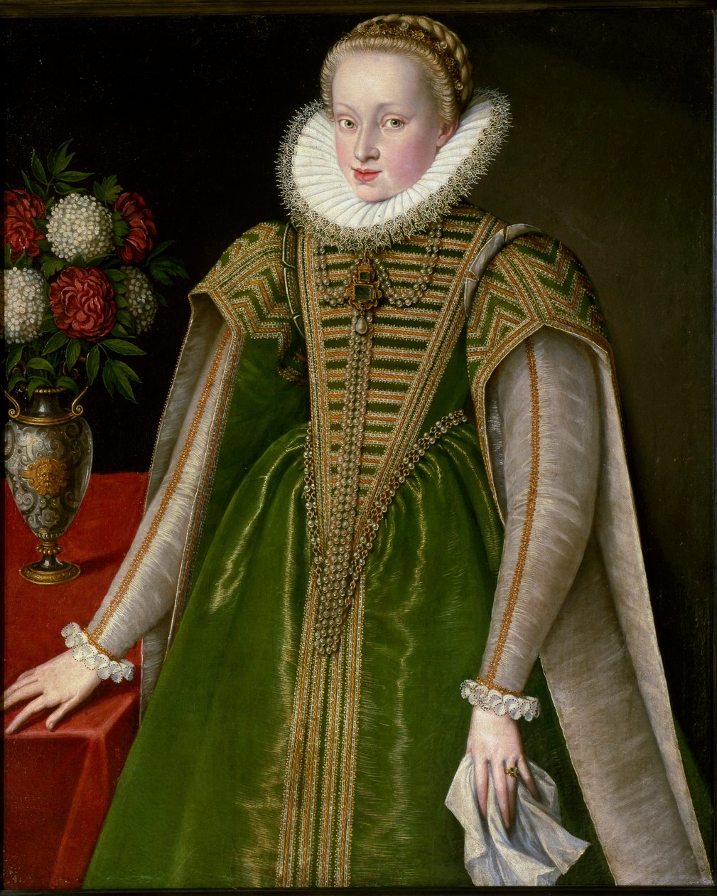Portræt af Mary Christine af Østrig, hustru til Sigismond I Bathory af Unknown artist