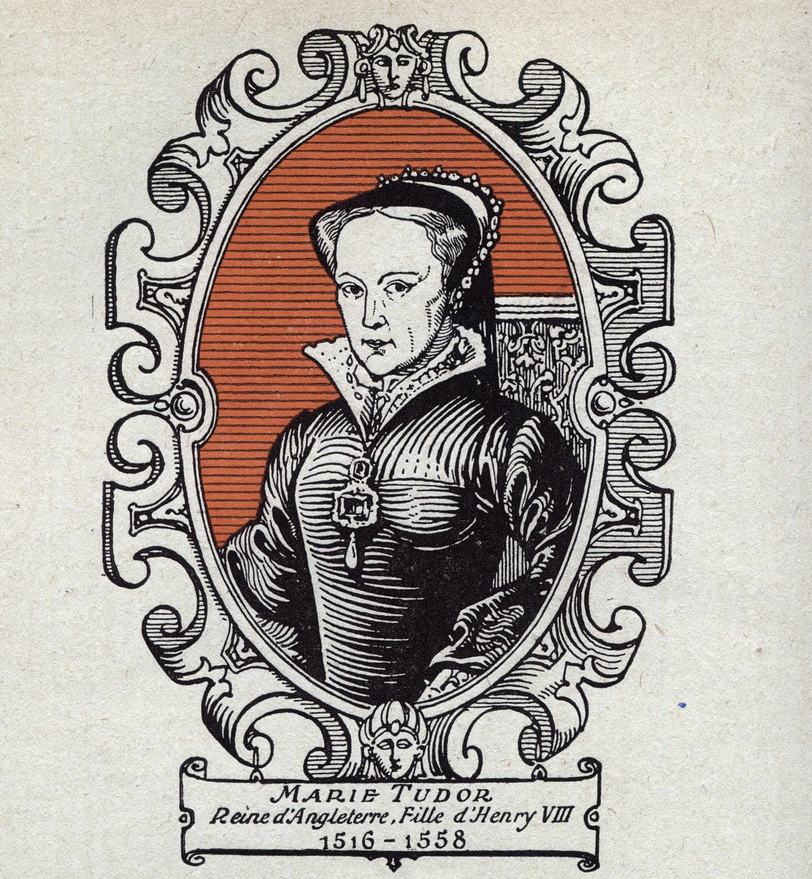 Portræt af Mary Tudor (1516-1558), dronning af England af Unknown Artist