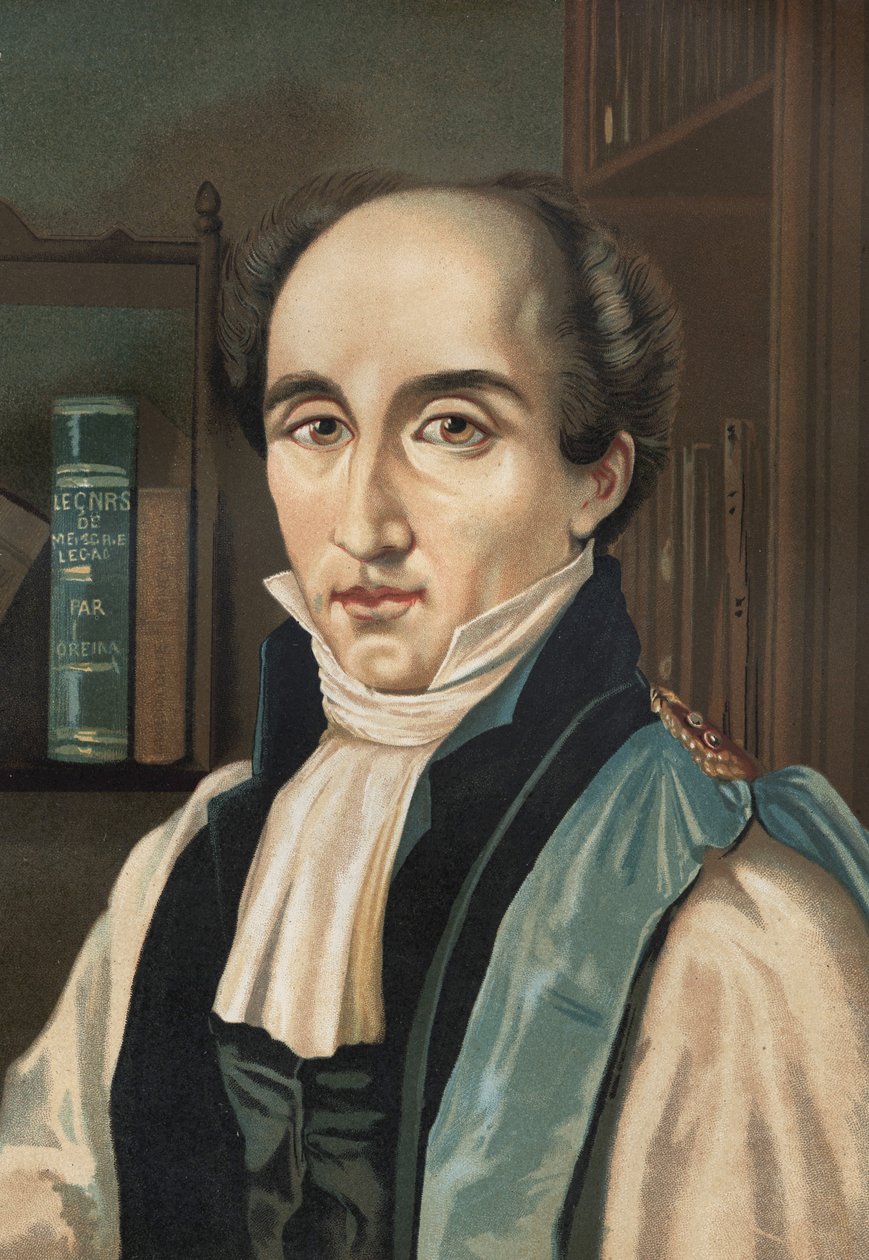 Portræt af Mathieu Joseph Bonaventure Orfila. Fransk læge og kemiker af spansk oprindelse (Mah¿n af Unknown artist