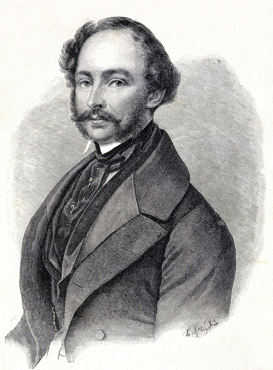 Portræt af Maximilian II, konge af Bayern - Portræt af Maximilian II Joseph de Baviere (1811 - 1864) af Unknown artist