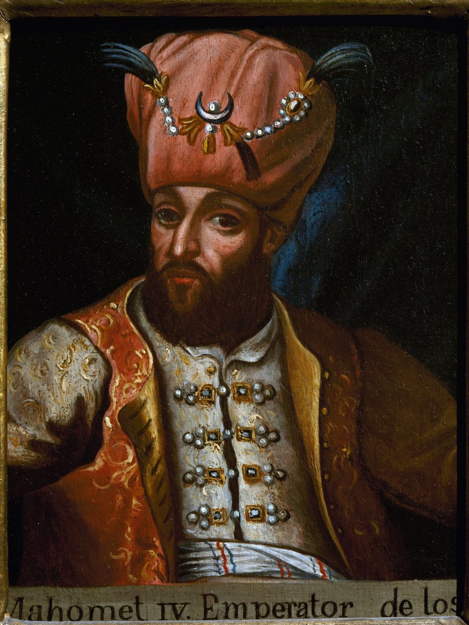 Portræt af Mehmed IV kaldet jægeren, sultanen fra det osmanniske imperium af Unknown artist
