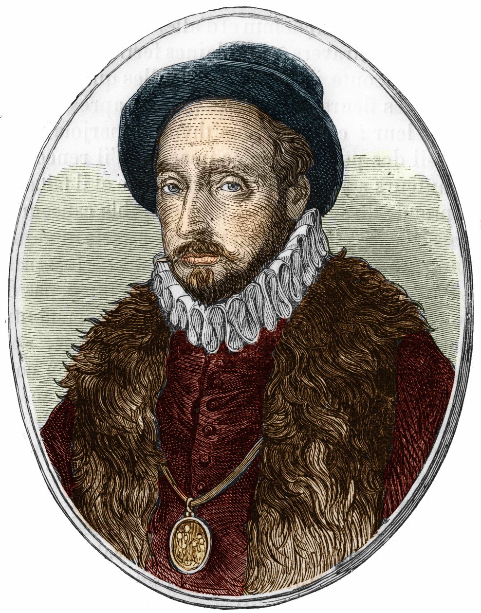Portræt af Michel de Montaigne (1533-1592), fransk forfatter. af Unknown artist