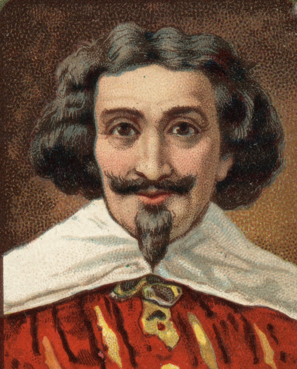 Portræt af Miguel de Cervantes (1547-1616) Spansk forfatter Miguel Cervantes de Saavedra. af Unknown artist