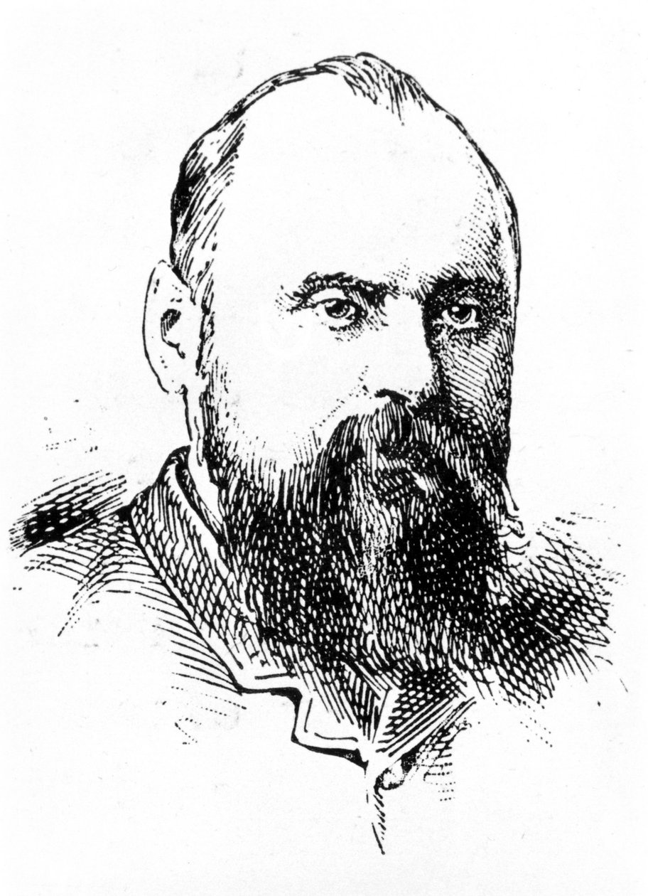 Portræt af Mili (Mili, Milli) Alekeevich Balakirev (1837 - 1910). af Unknown artist