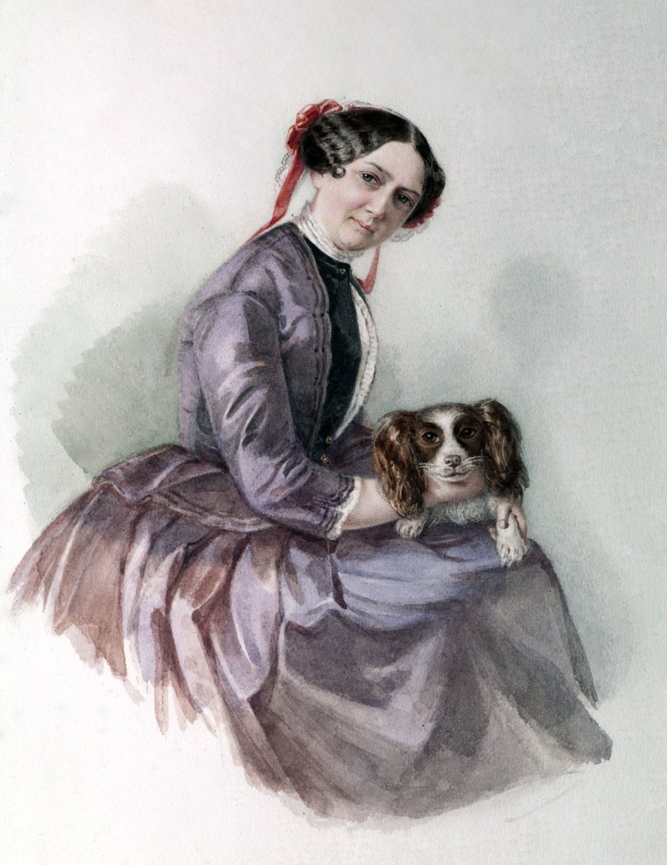 Portræt af Minna Wagner, kone til Richard Wagner, Wagner Museum Bayreuth. af Unknown artist