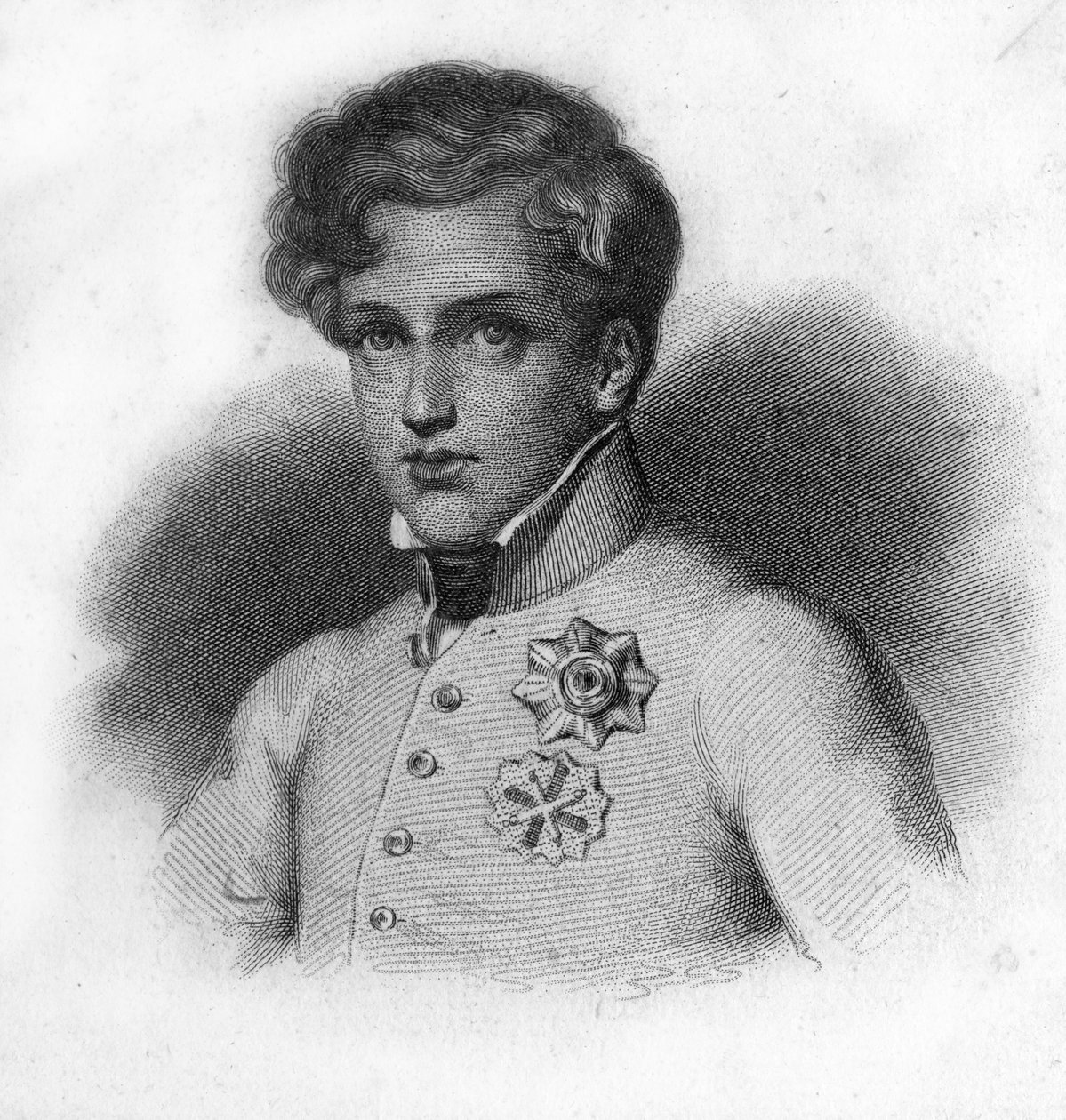 Portræt af Napoleon II, søn af Napoleon I, hertug af Reichstadt (1811-1832) af Unknown artist