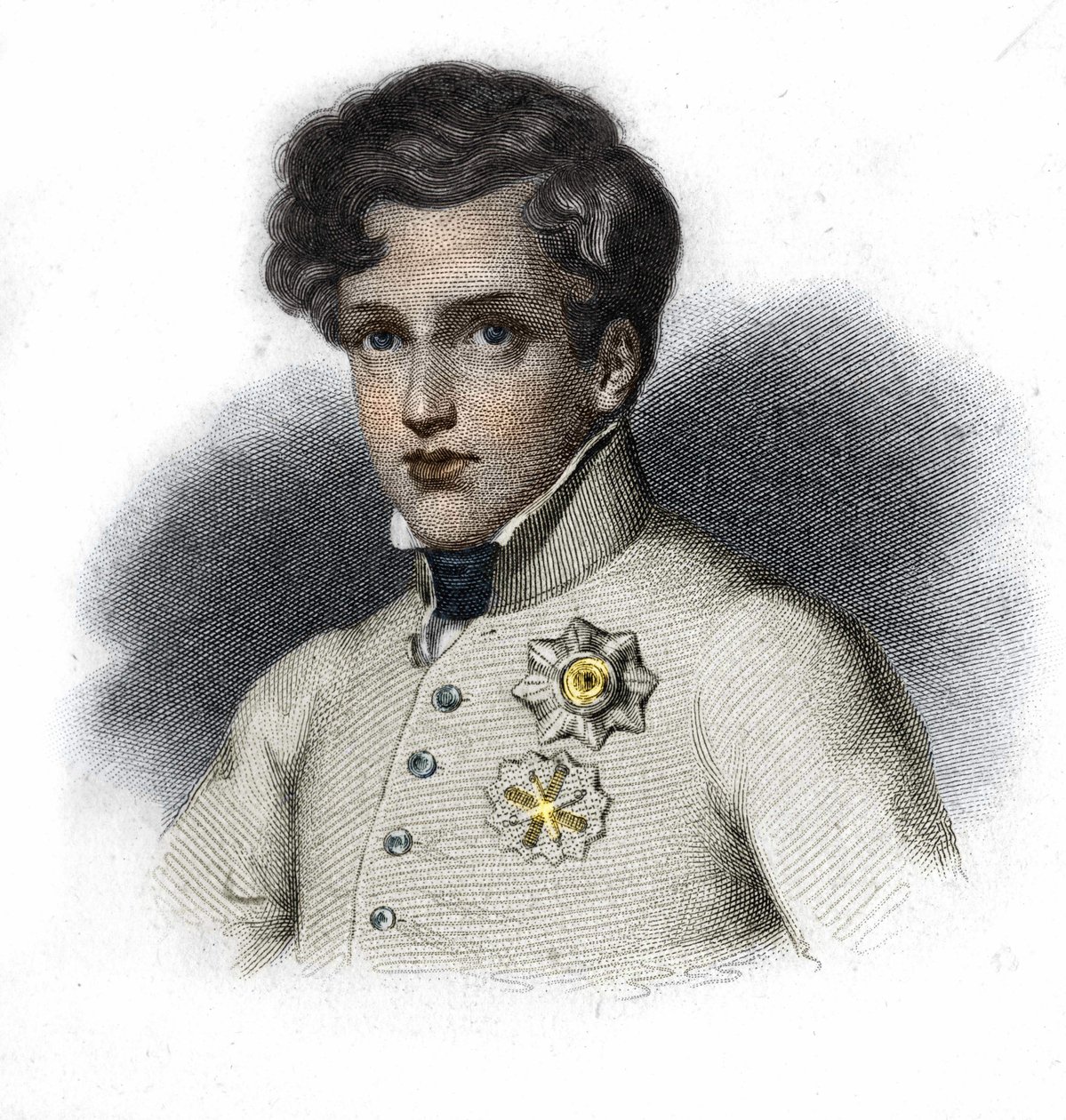 Portræt af Napoleon II, søn af Napoleon I, hertug af Reichstadt (1811-1832) af Unknown artist