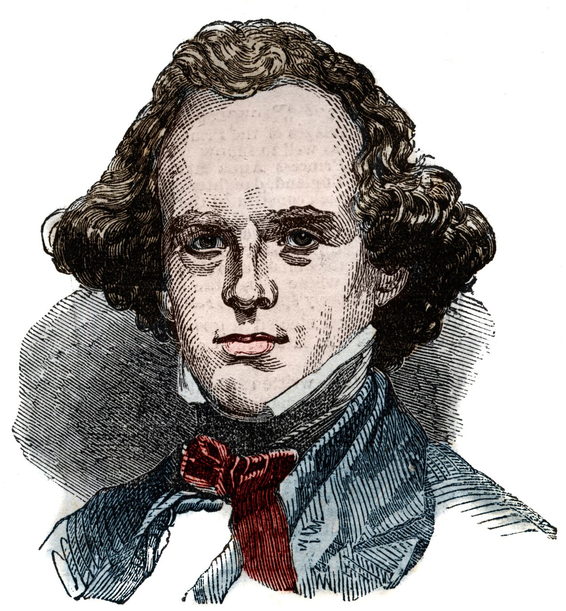 Portræt af Nathaniel Hawthorne (1804-1864), amerikansk forfatter. af Unknown artist