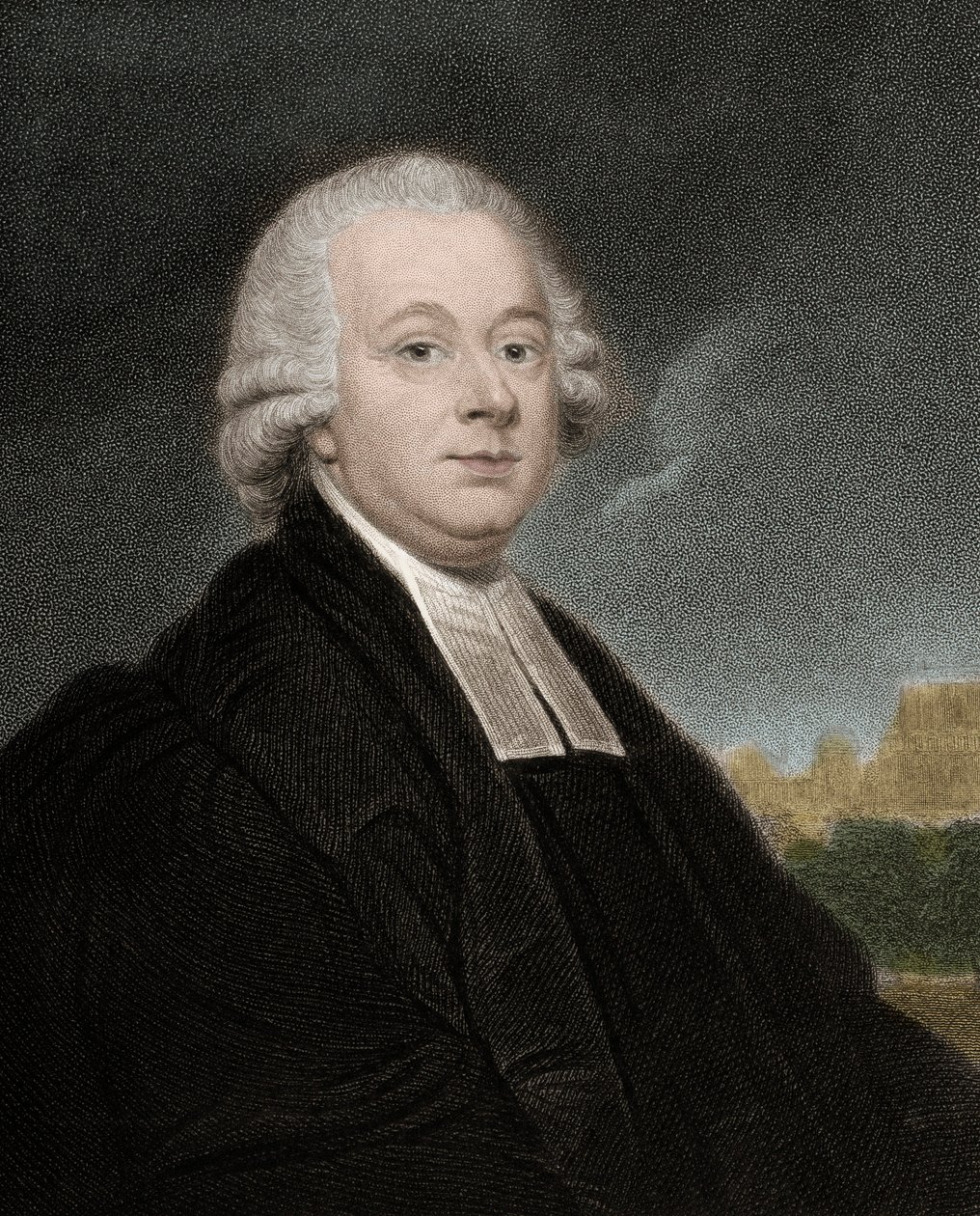 Portræt af Neville Mashkelayne (1732-1811), britisk kongelig astronom - Neville Mashkelayne 1732-1811 - Engerwing - 1800-tallet af Unknown artist