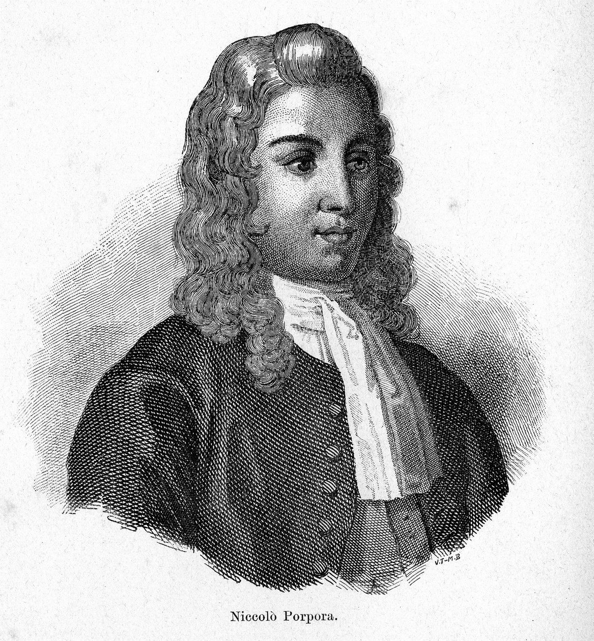 Portræt af Nicola Porpora (1686 - 1768) italiensk komponist. af Unknown artist