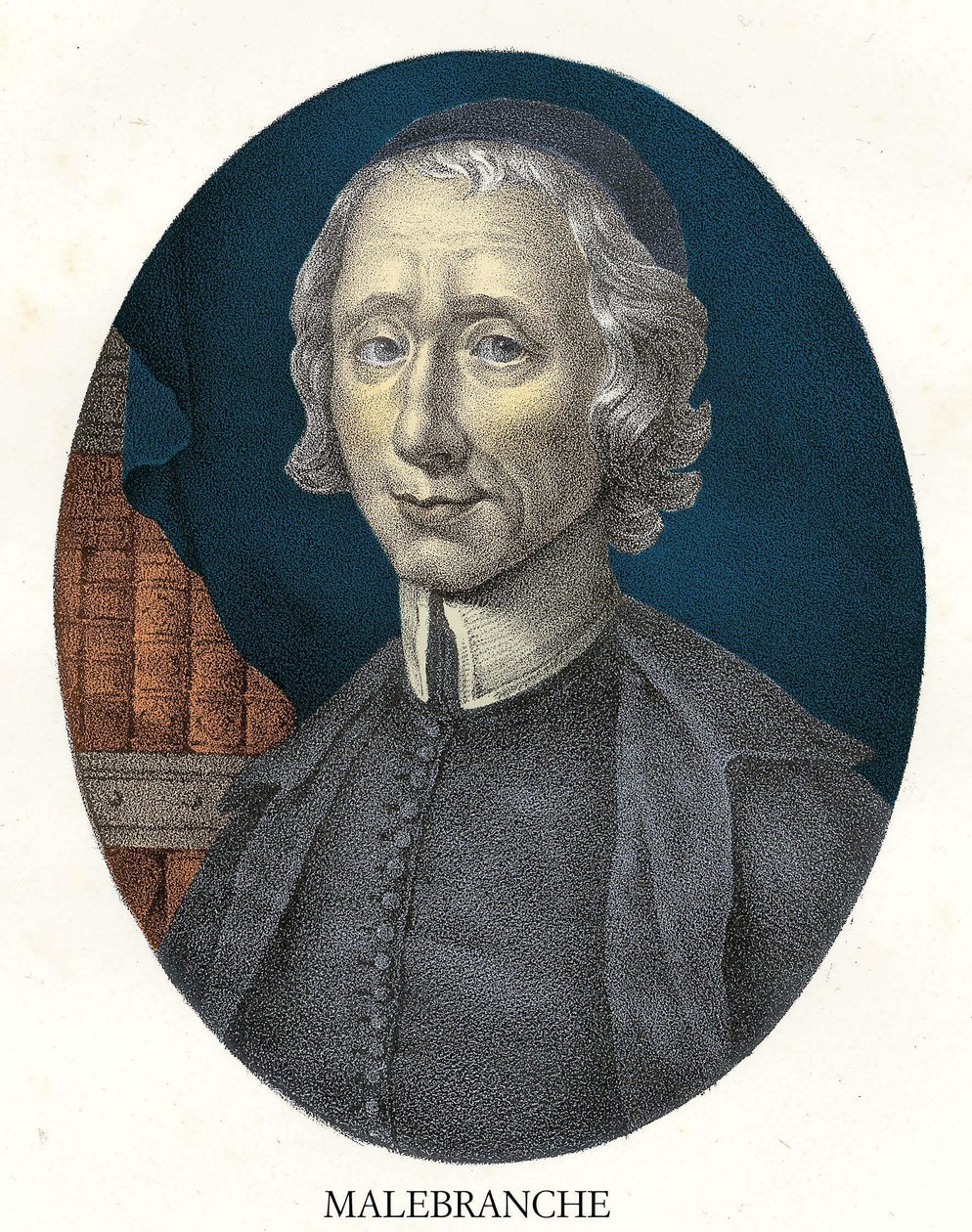 Portræt af Nicolas Malebranche (1638 - 1715) fransk filosof og teolog. af Unknown artist