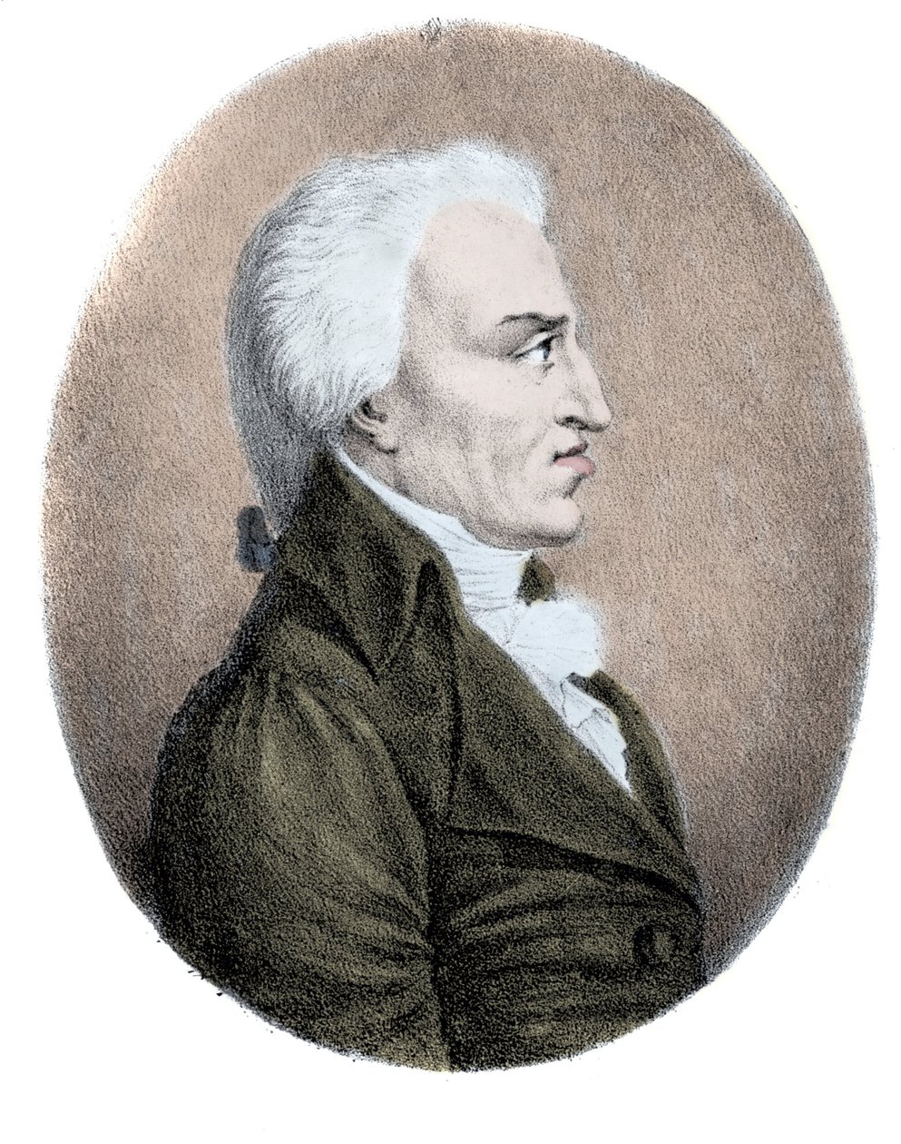 Portræt af Nicolo Zingarelli (1752-1837) italiensk komponist. af Unknown artist