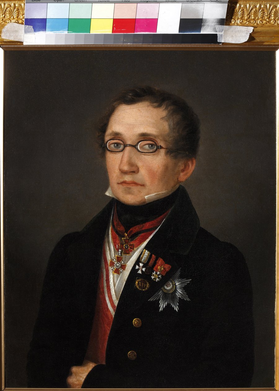 Portræt af Nikolai Fyodorovich Smirnoy (1790-1851), Anonym. Olie på lærred, begyndelsen af 1820