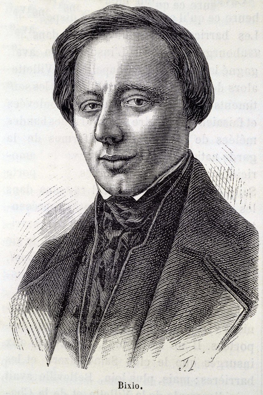 Portræt af Nino Bixio (1821-1873), italiensk militær og politiker. af Unknown artist