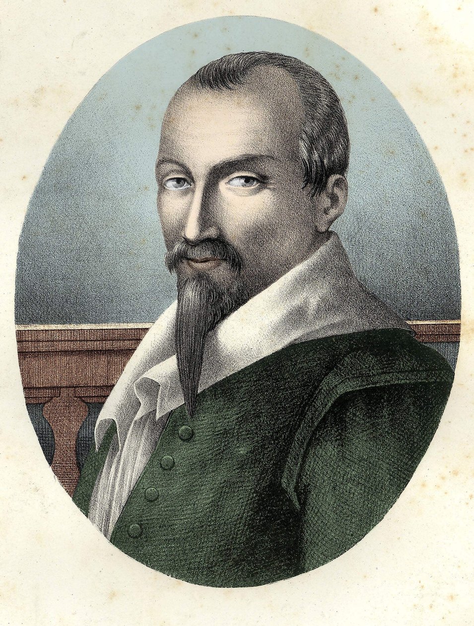 Portræt af Olivier De Serres (d. 1539 - 1619) fransk agronom. af Unknown artist