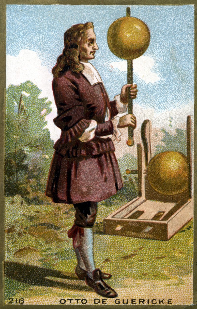 Portræt af Otto von Guericke (Otto de Guericke af Unknown artist
