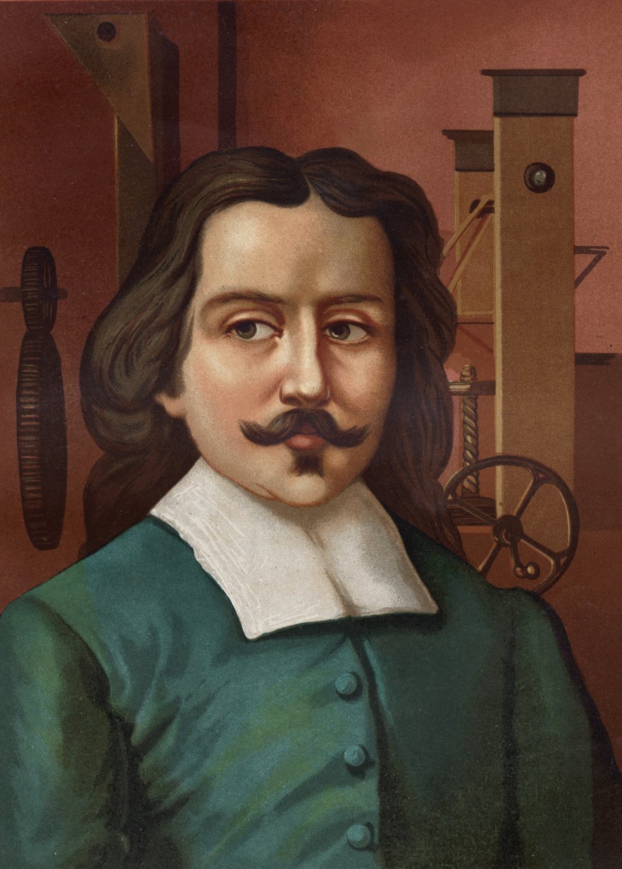 Portræt af Otto von Guericke (Otto de Guericke af Unknown artist