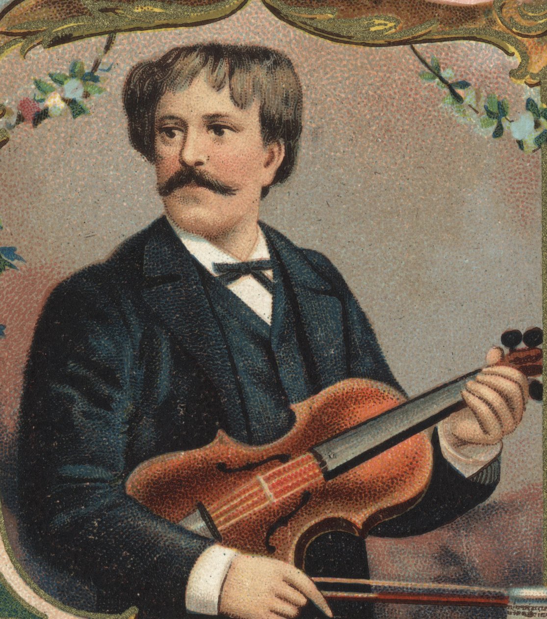 Portræt af Paul Martin Meliton de Sarasate (1844-1908), spansk violinist og komponist. af Unknown artist