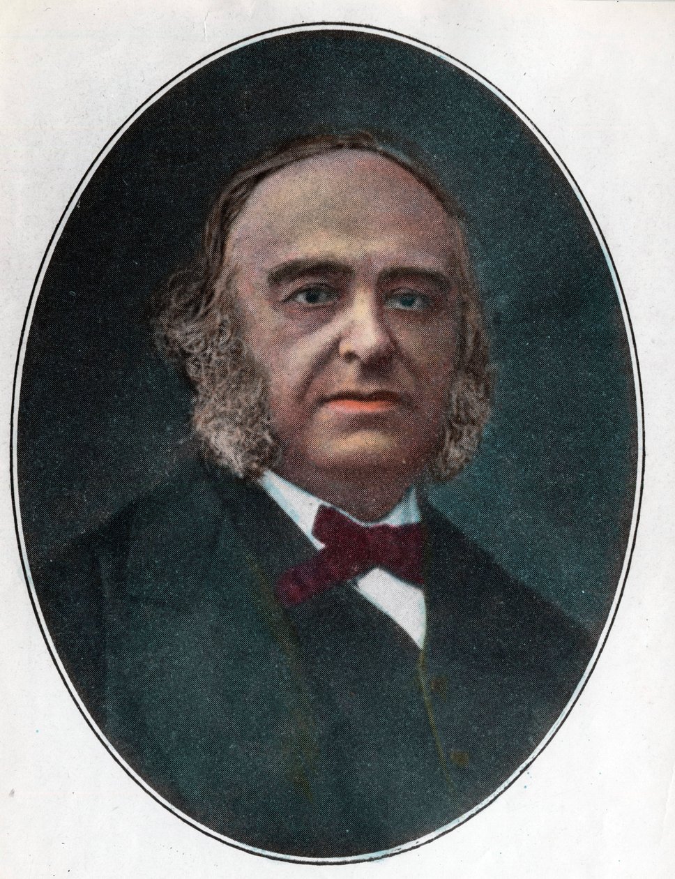 Portræt af Paul Broca (1824 - 1880) fransk kirurg. Indgravering af det 19. århundrede. Privat samling. af Unknown artist