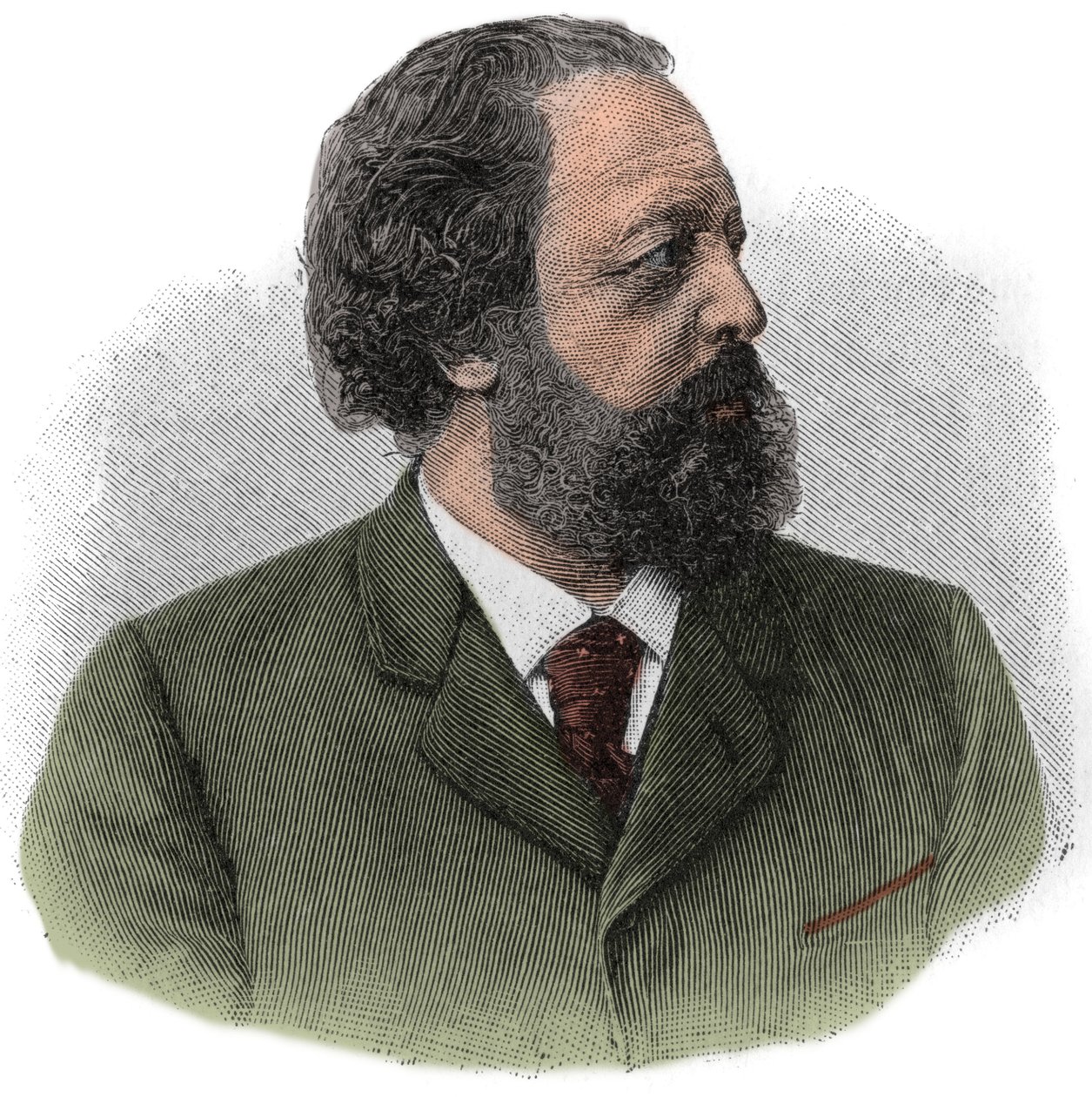 Portræt af Paul Johann Ludwig von Heyse (1830-1914) tysk forfatter. af Unknown artist