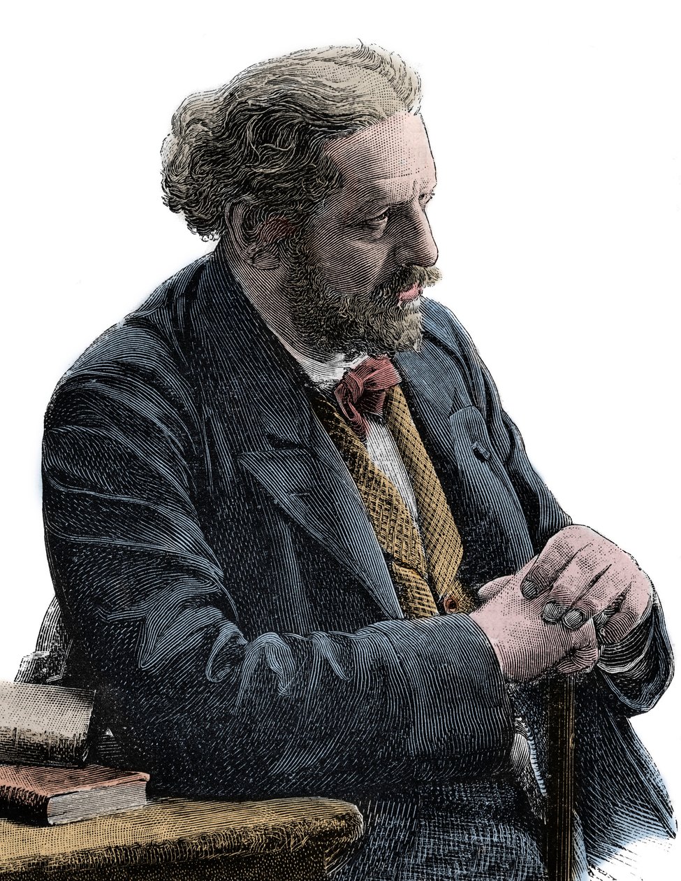 Portræt af Paul Jules Barbier (1825-1901) fransk forfatter af Unknown artist