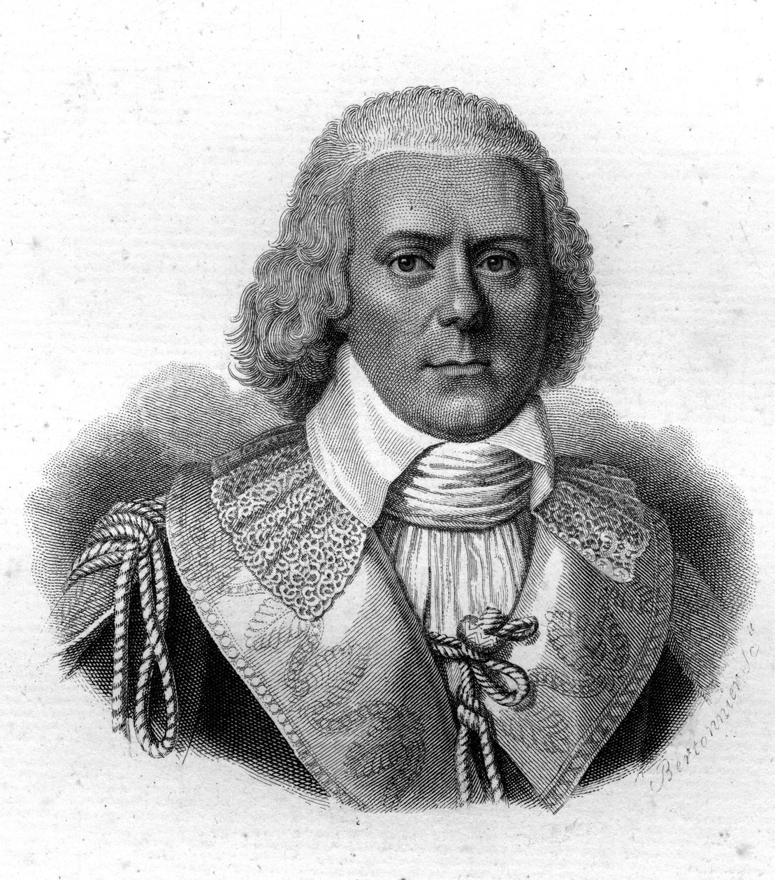 Portræt af Paul de Barras (1755-1829), fransk politiker, gravering af det 19. århundrede af Unknown artist