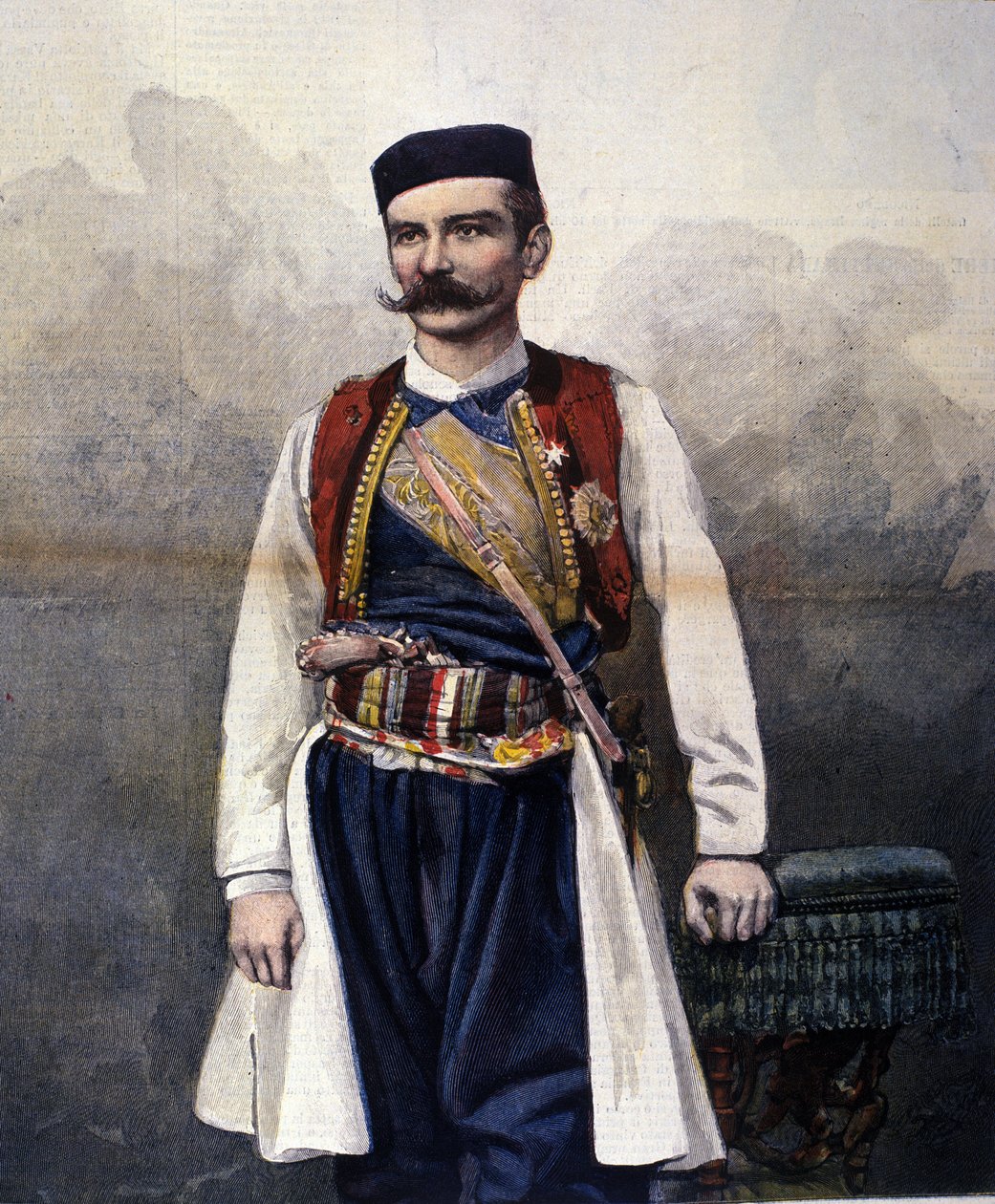 Portræt af Peter I af Serbien (Karageorgevic af Unknown artist