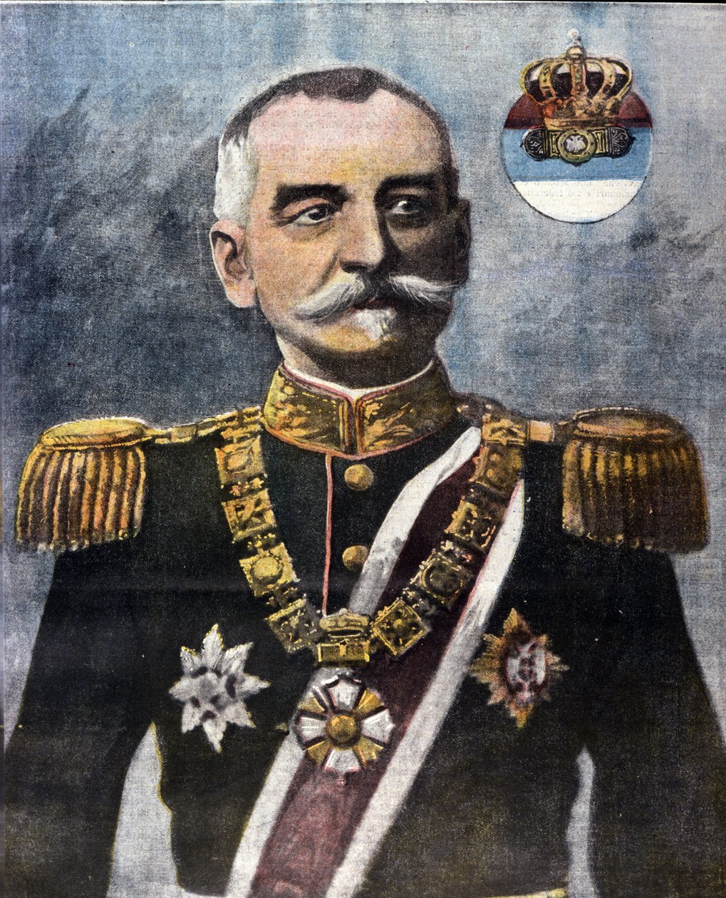 Portræt af Peter I af Serbien (Karageorgevic af Unknown artist