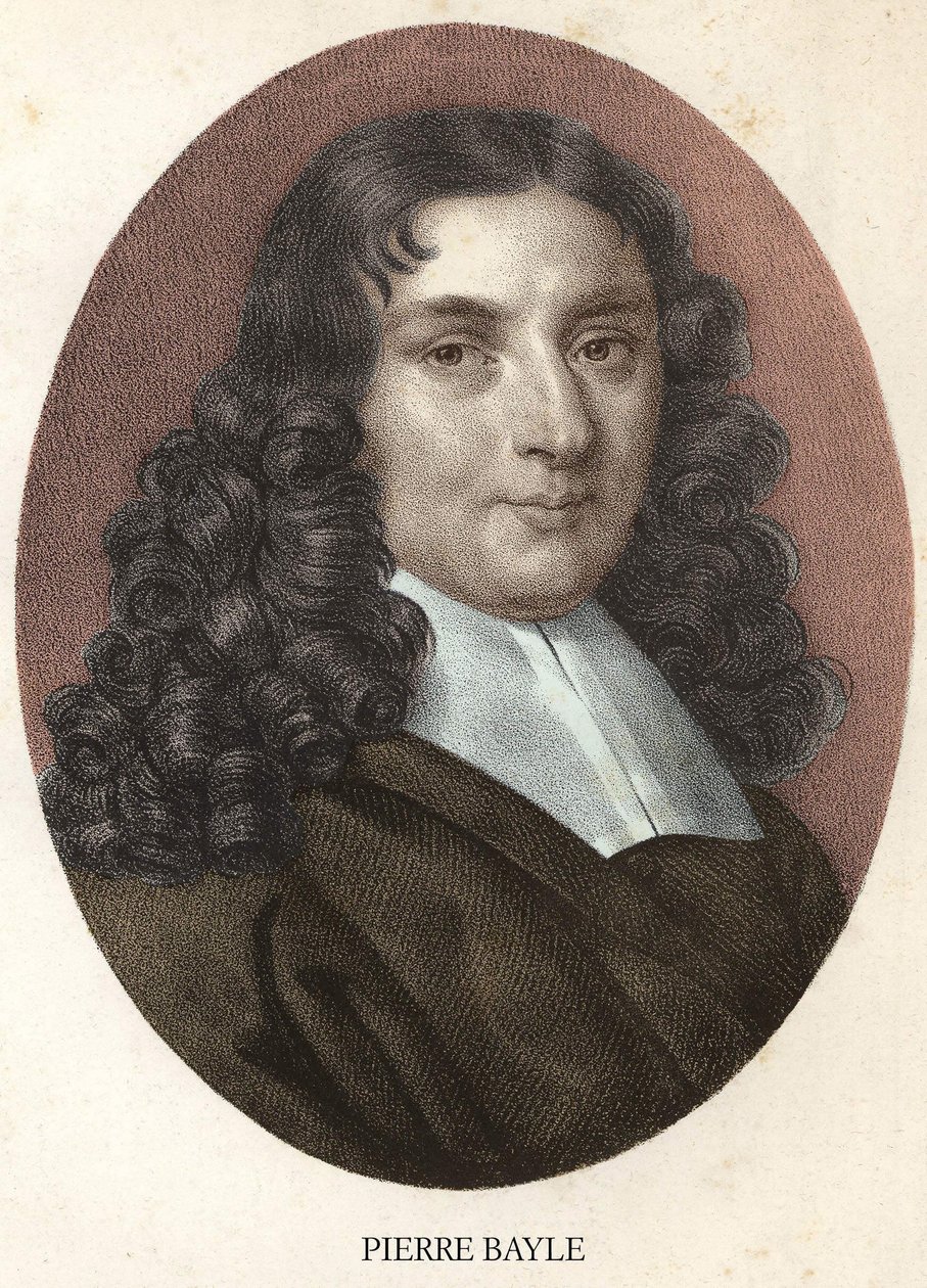 Portræt af Pierre Bayle fransk filosof og forfatter (1647-1706) af Unknown artist