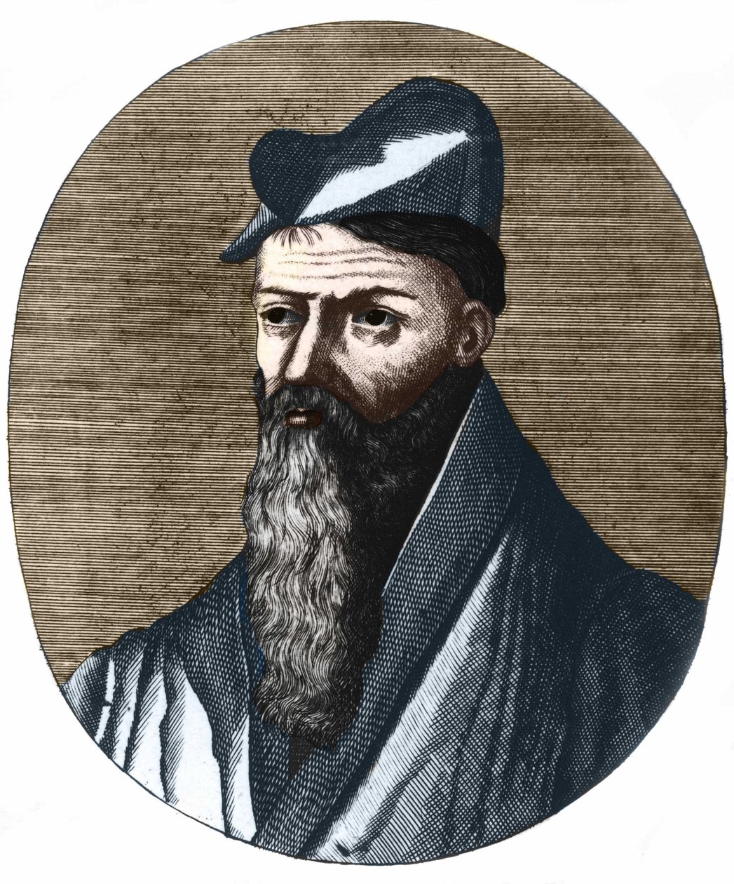 Portræt af Pierre Belon 1517-1564. fransk naturforsker og læge. Privat samling. af Unknown artist