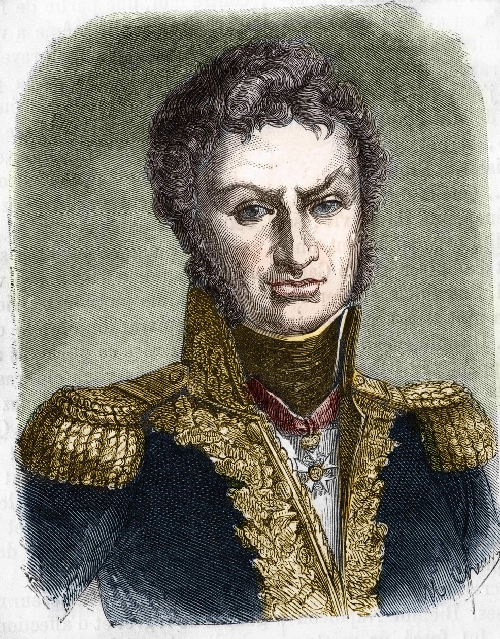 Portræt af Pierre Cambronne (1770-1842), fransk general. af Unknown artist