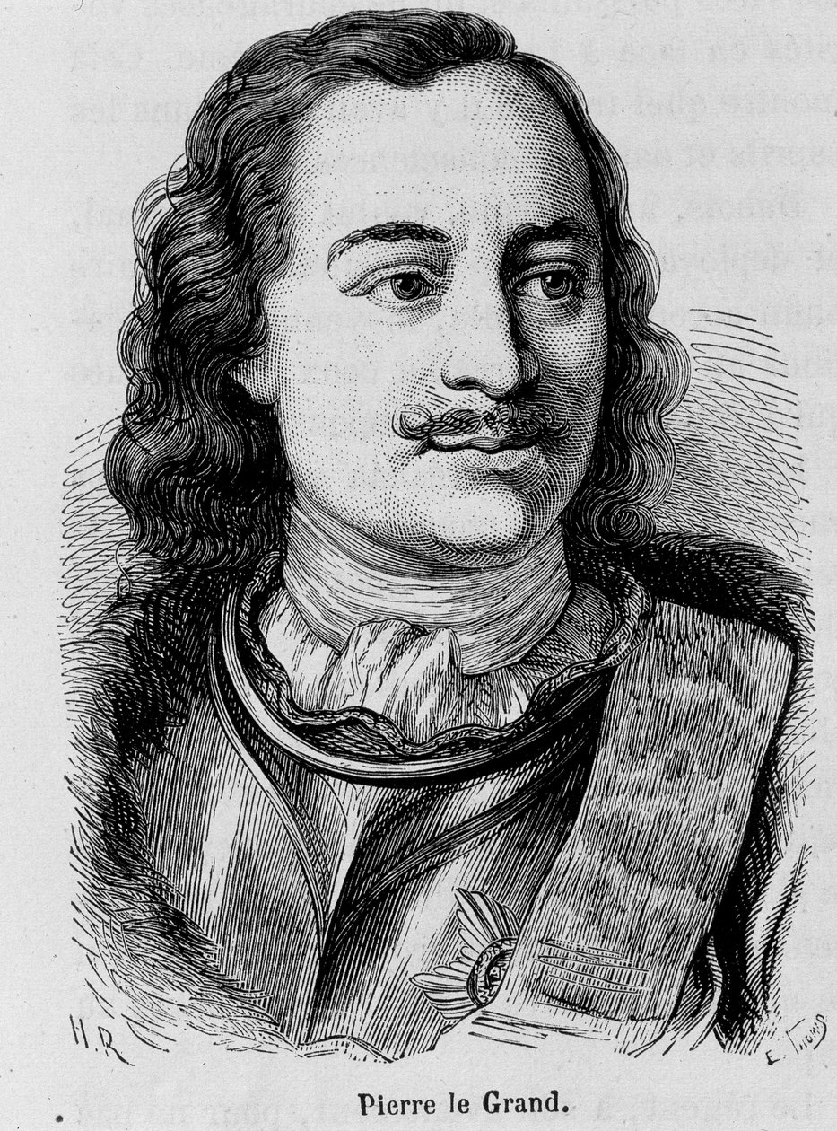 Portræt af Peter den Store af Unknown artist