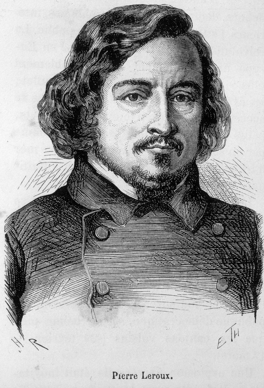 Portræt af Pierre Leroux, fransk filosof, publicist og politiker (1797 - 1871) af Unknown artist