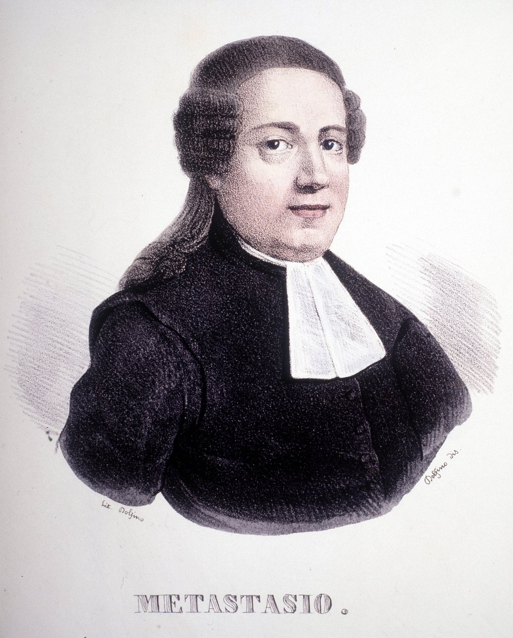 Portræt af Pierre Metastase (eller Pietro Metastasio) (1698 - 1782). af Unknown artist