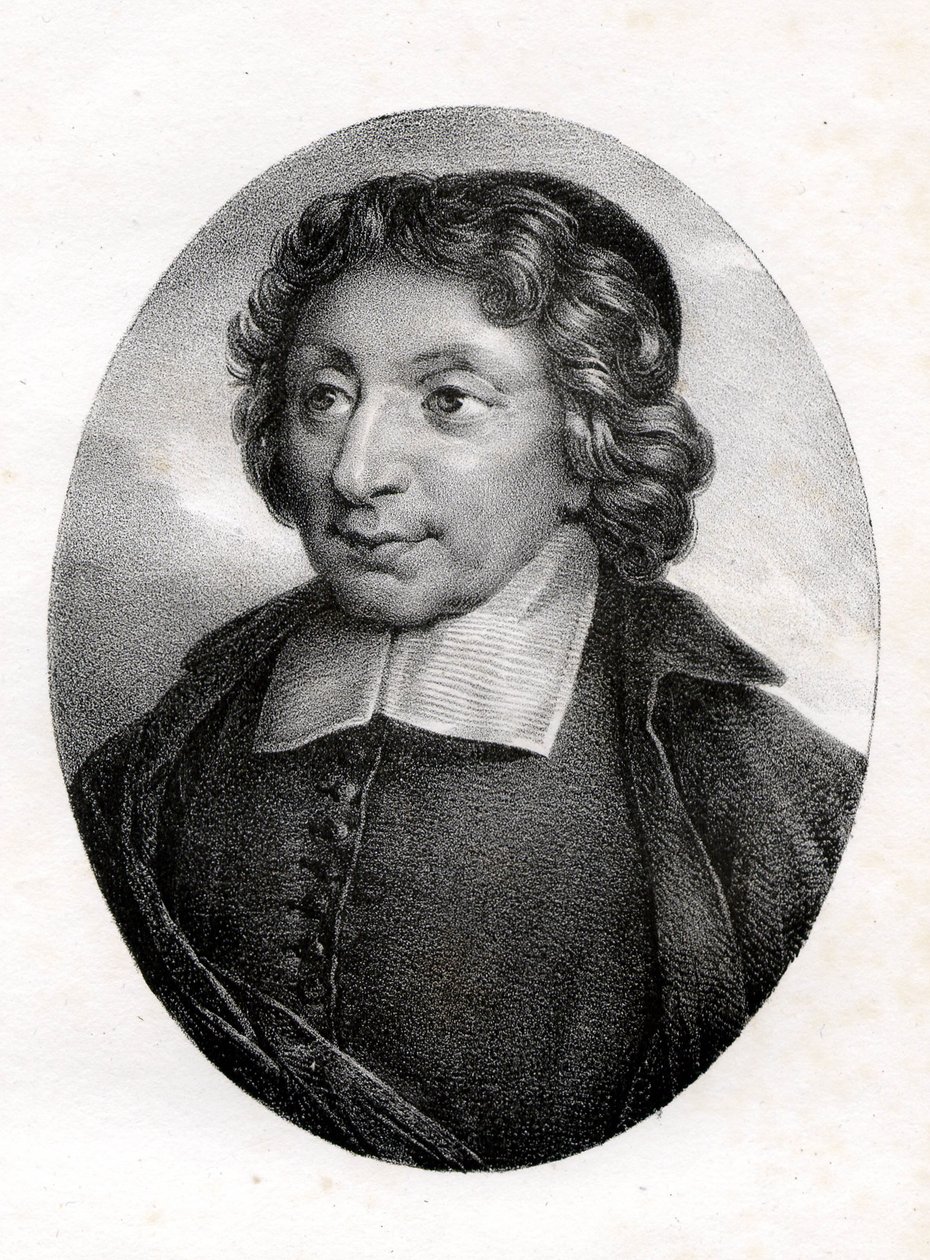 Portræt af Pierre Nicole (1625 - 1695) ivrig forsvarer af jansenismen fra et maleri af Port Royal. af Unknown artist