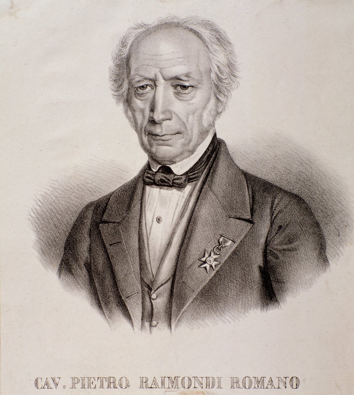 Portræt af Pietro Raimondi (gravering) af Unknown artist