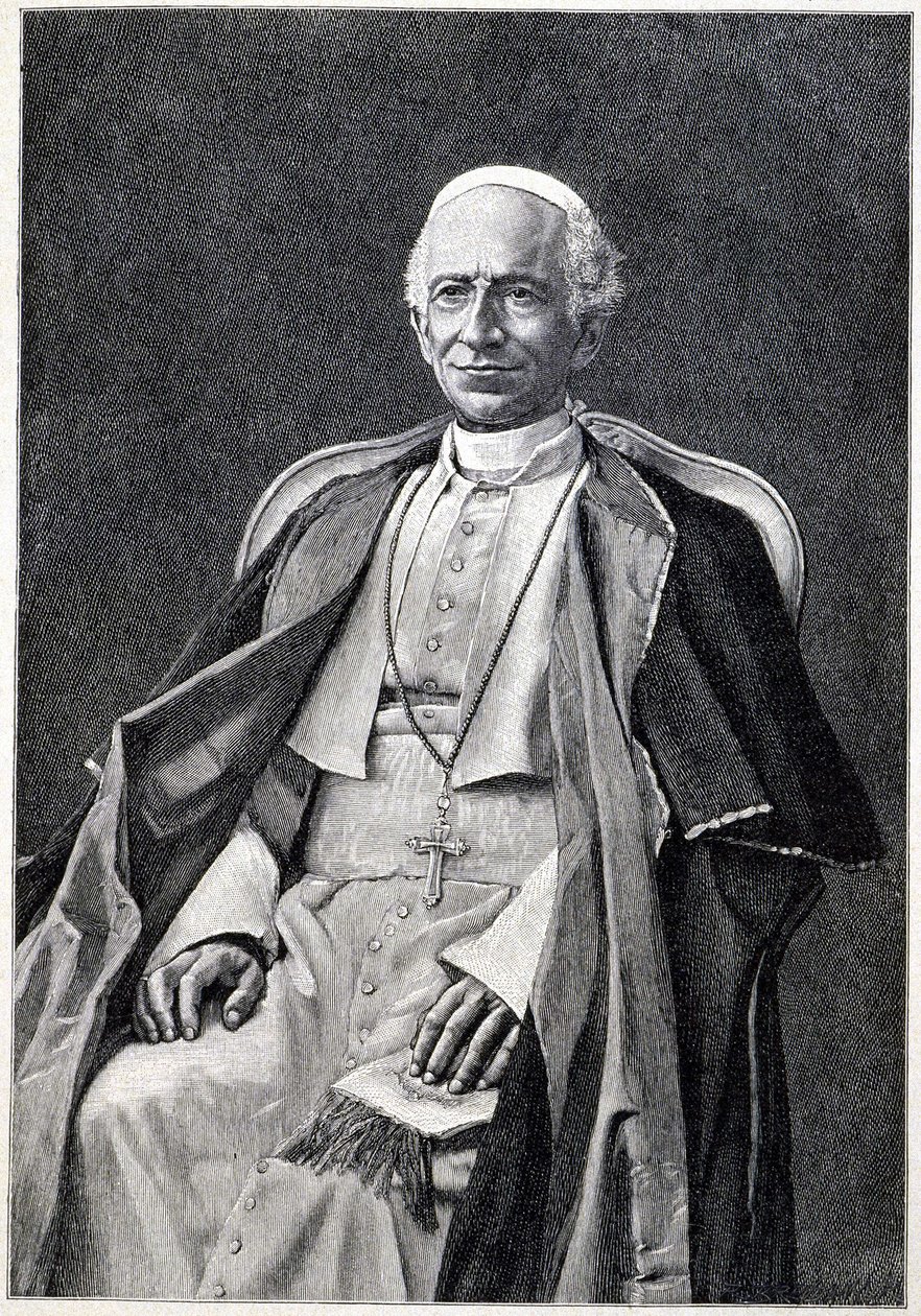 Portræt af pave Leo XIII (1810-1903) af Unknown artist