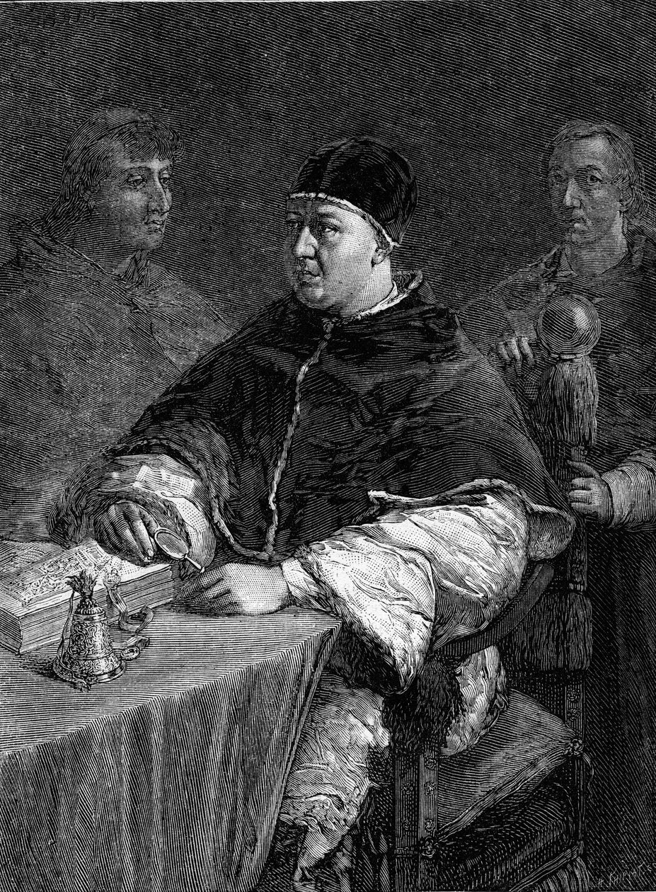 Portræt af pave Leo X (Johannes af Medicis). af Unknown artist