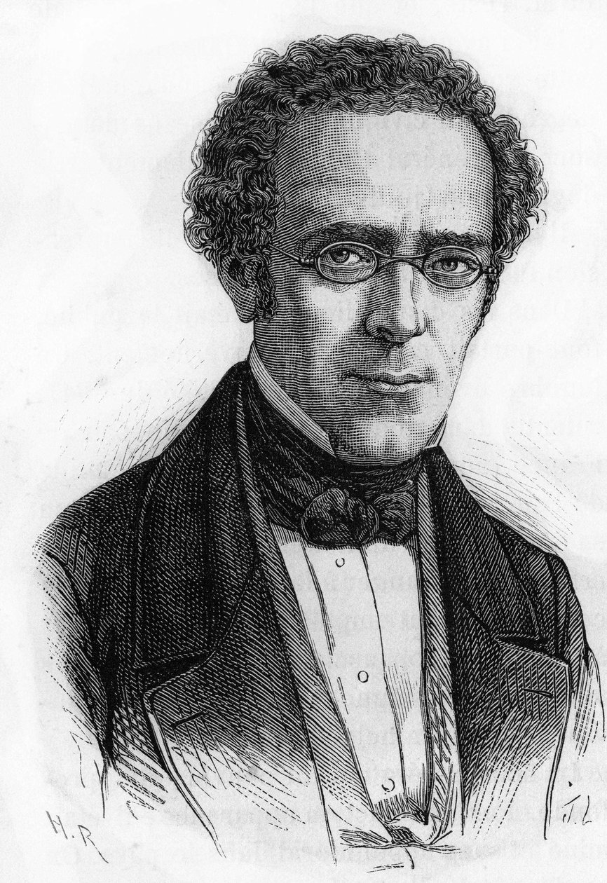 Portræt af Prosper Duvergier de Hauranne, fransk politiker (1798 - 1881) af Unknown artist