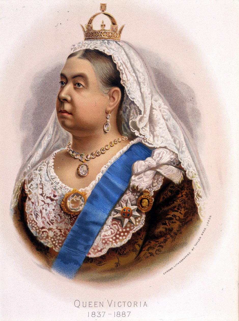 Portræt af dronning Victoria af England, slutningen af det 19. århundrede af Unknown artist