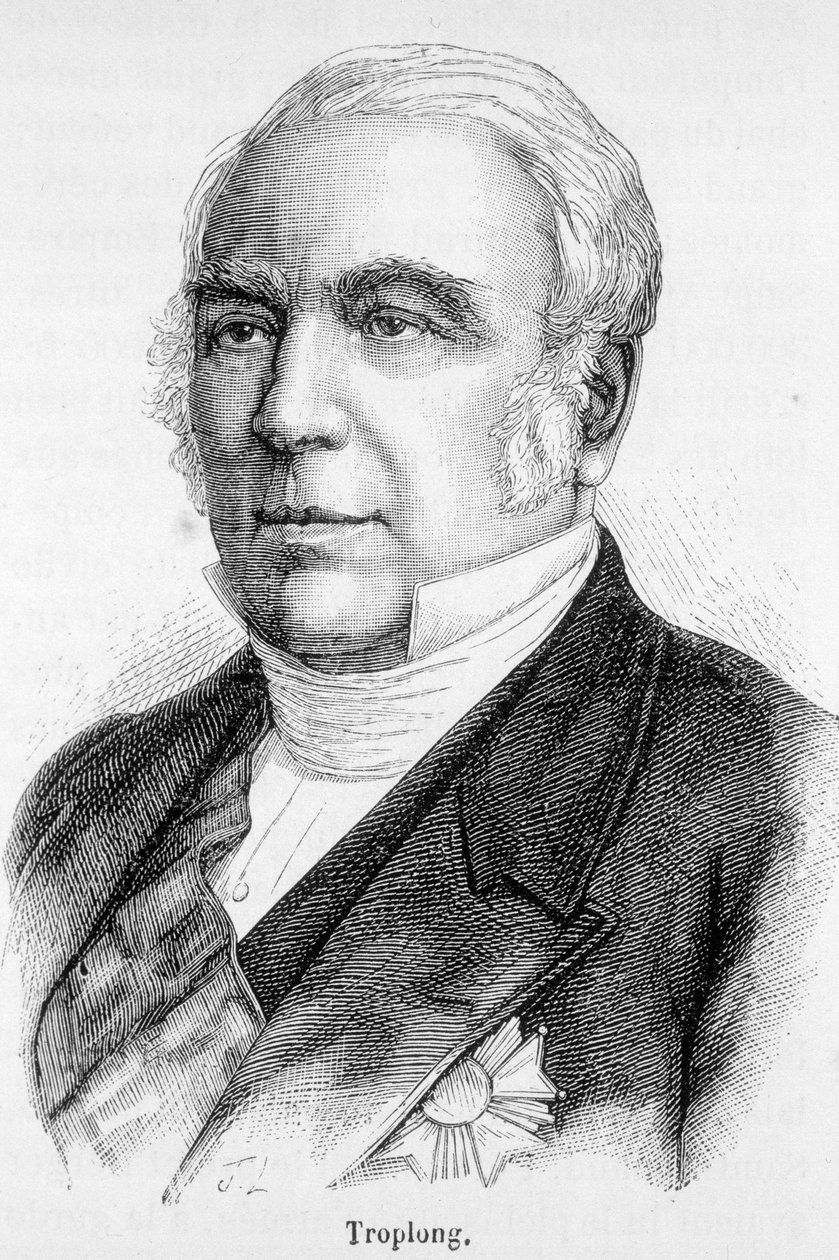 Portræt af Raymond Theodore Troplong, præsident for senatet under det andet imperium (1852-1869). af Unknown artist