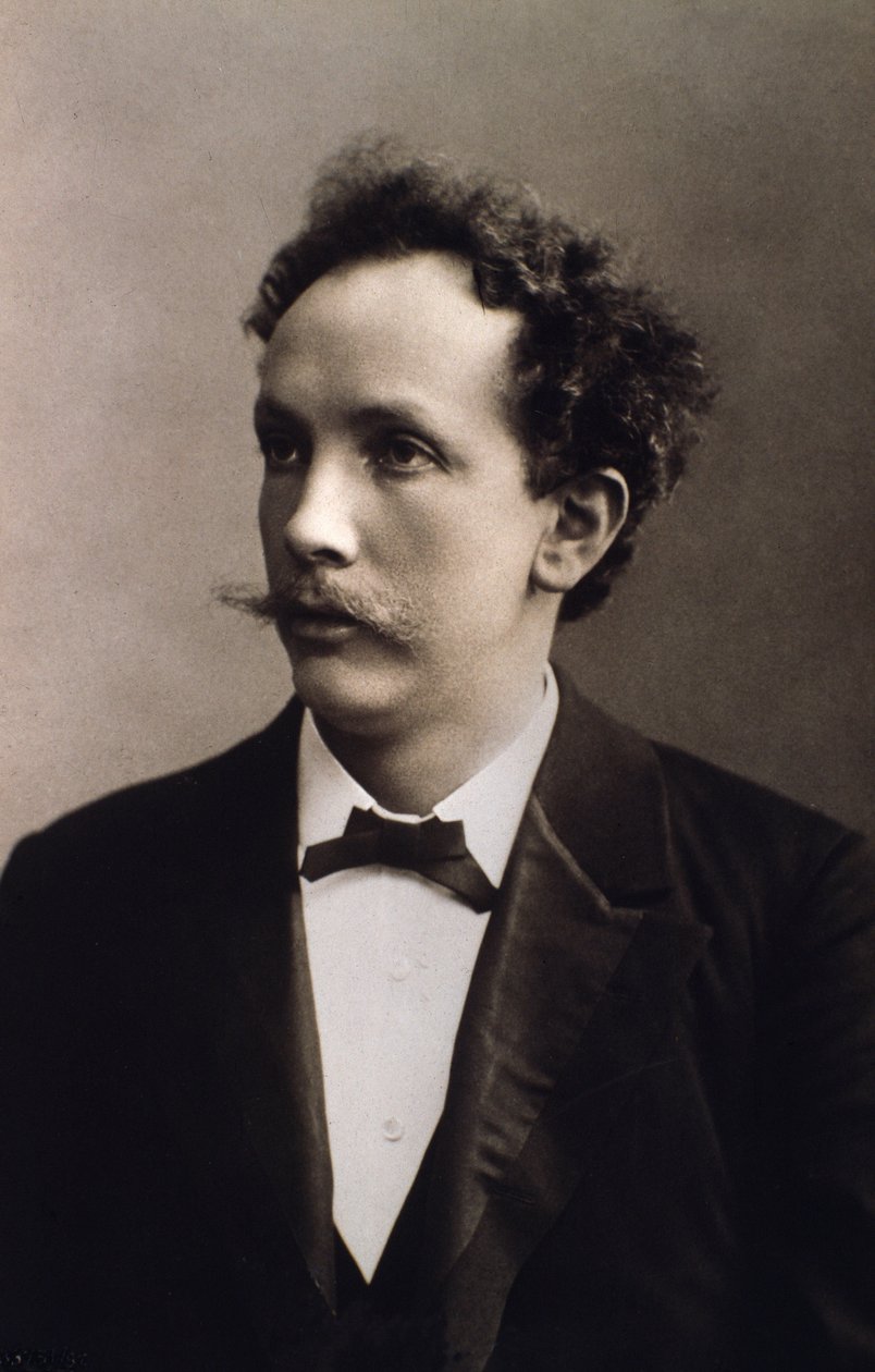 Portræt af Richard Strauss (s/h foto) af Unknown artist